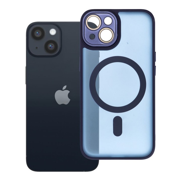 Чехол для iPhone 14 Variete Mag Cover совместимый с MagSafe темно-синий
