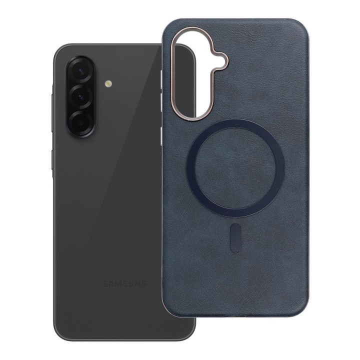 Etui na Samsung A36 Gentleman Mag Cover zgodne z MagSafe granatowe
