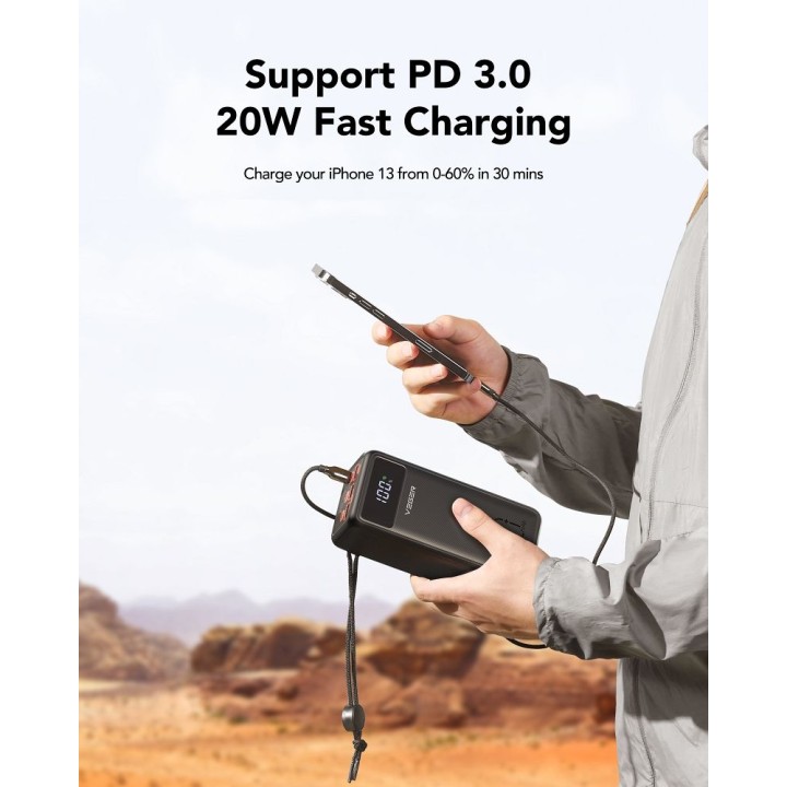 Powerbank Veger Tank Lite (W5001) PD QC3.0 5A 22,5W  50000 mAh czarny