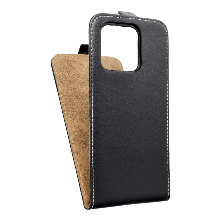 Vertical flip case for Xiaomi Redmi 10C Slim Flexi Fresh black