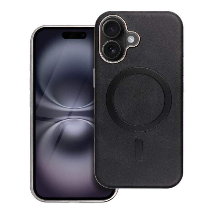 Чехол для iPhone 12 Gentleman Mag Cover совместимый с MagSafe черный
