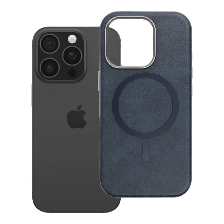 Case for iPhone 16 PRO Gentleman Mag Cover MagSafe compatible navy blue