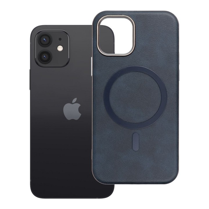 Чохол для iPhone 12 Gentleman Mag Cover сумісний із MagSafe темно-синій