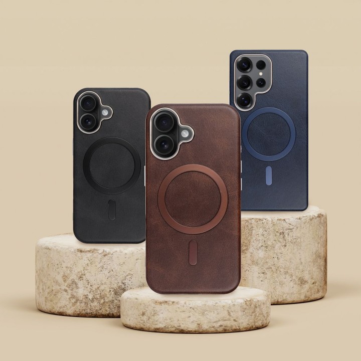 Case for iPhone 16 PRO Gentleman Mag Cover MagSafe compatible brown