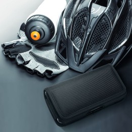 Etui na telefon na pasek poziome do iPhone 6 / 7 / 8 / 12 MINI / 13 MINI / Samsung A40 / S5 Oxford model 2 czarne