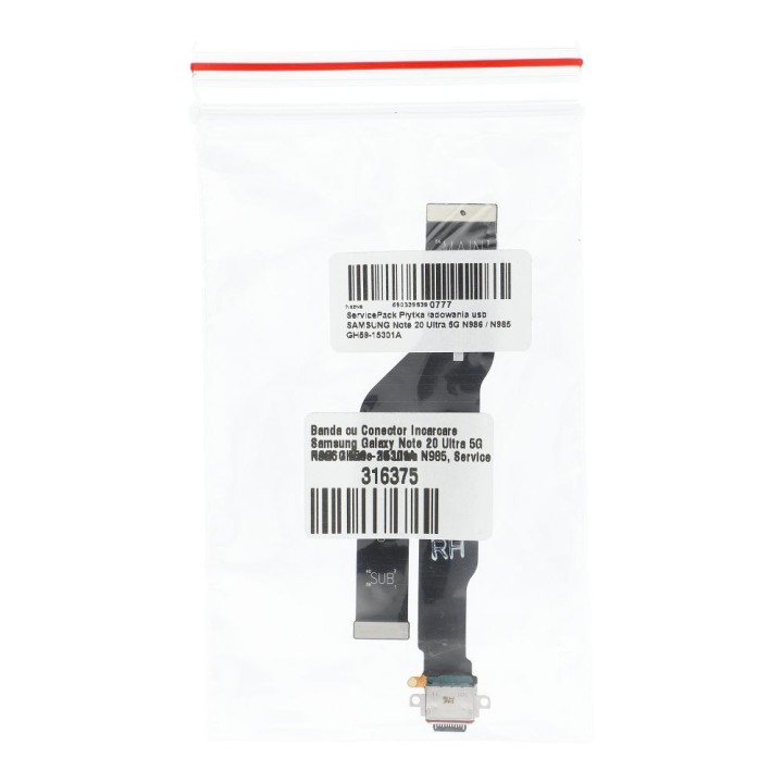 ServicePack charging board usb SAMSUNG Note 20 Ultra 5G N986 / N985 GH59-15301A