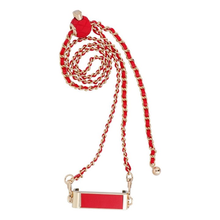 Chain / lanyard with holder GLAMOUR all models max 80mm width. red