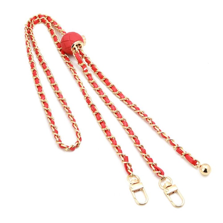 Chain / lanyard with holder GLAMOUR all models max 80mm width. red