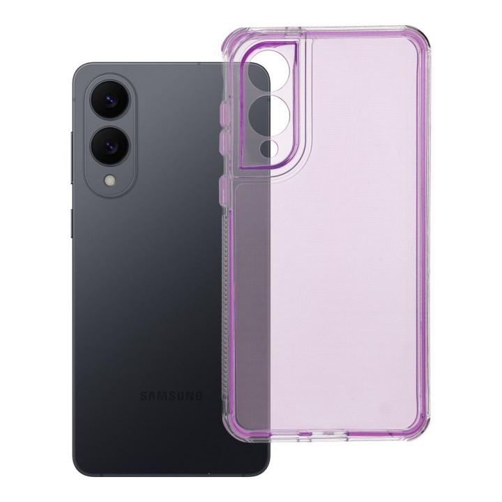 Case for Samsung S25 EDGE Matrix Clear light purple