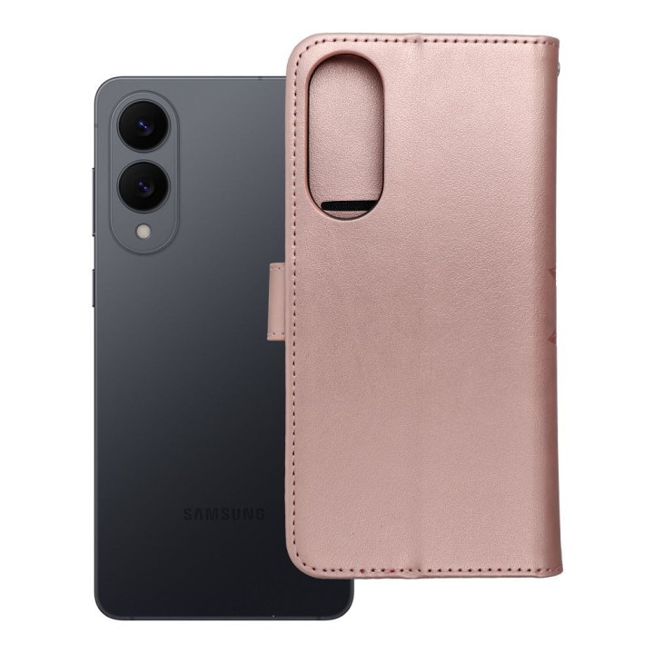 Чехол с клапаном для Samsung S25 EDGE Mezzo Book мандала цвета розового золота