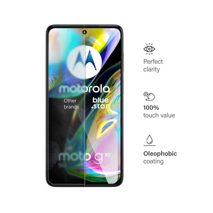 Tempered glass for Motorola G82 Blue Star