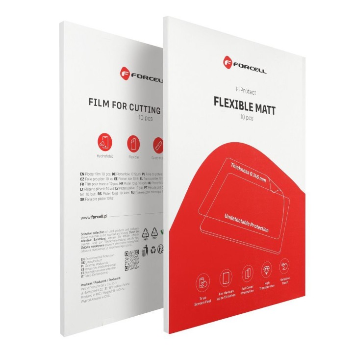 Film for cutting for plotter Forcell F-Protect Flexible TABLET MATT for tablets for 13" 10 pcs
