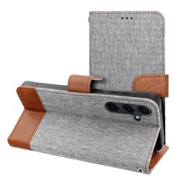 Flip case for Samsung S25 Edge Jeans Book grey