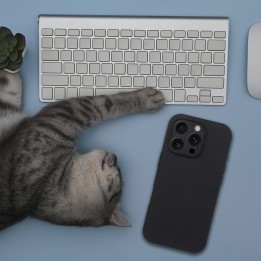 Чохол для iPhone 16 PRO MAX Silicone 2mm (camera protection) сумісний з MagSafe чорний