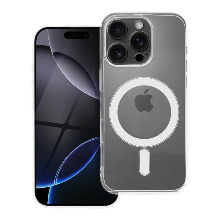 Case for iPhone 15 PRO Clear Case 2 mm Mag Cover MagSafe compatible (camera protection) transparent