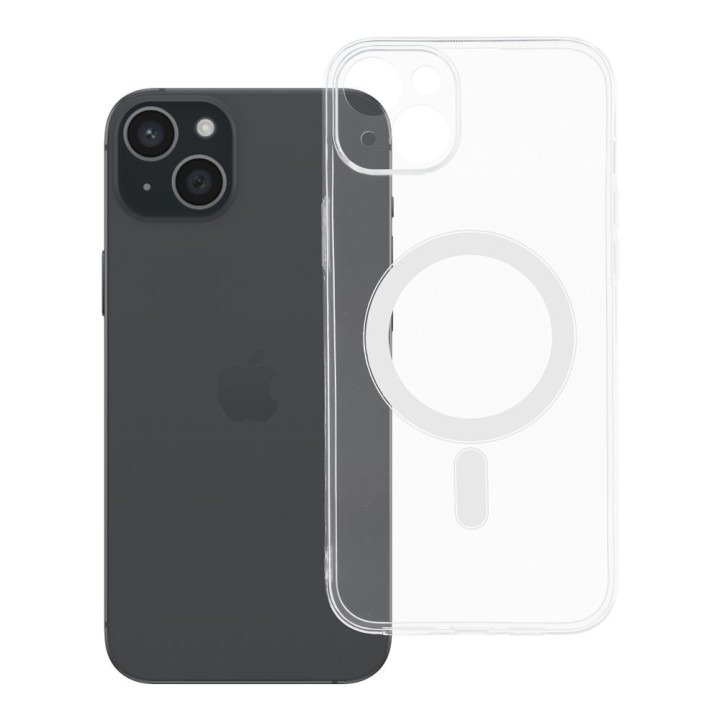 Etui na iPhone 15 PLUS Clear Case 2 mm Mag Cover zgodne z MagSafe (camera protection) transparentne