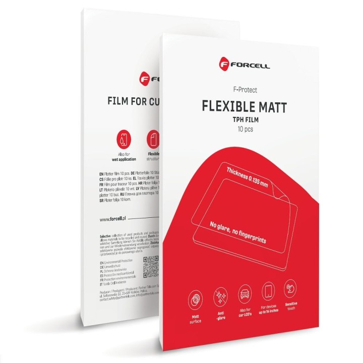 Film for cutting with a plotter Forcell F-Protect Flexible TABLET MATT for tablets up to 16" 10 pcs