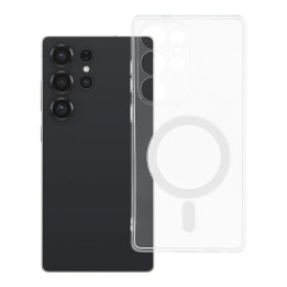 Чехол для Samsung S25 ULTRA Clear Case 2 mm Mag Cover совместимый с MagSafe (camera protection) прозрачный