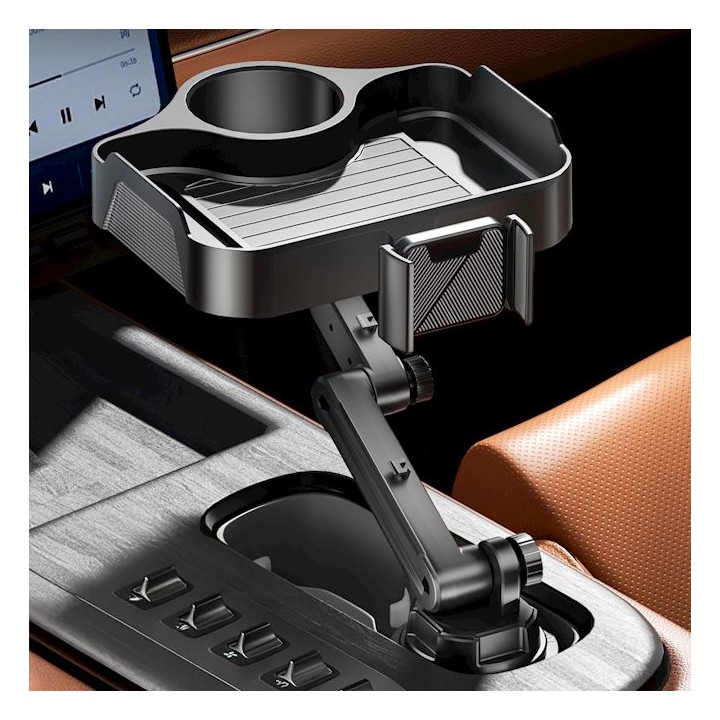Stolik car with holder for phone CP2008 black