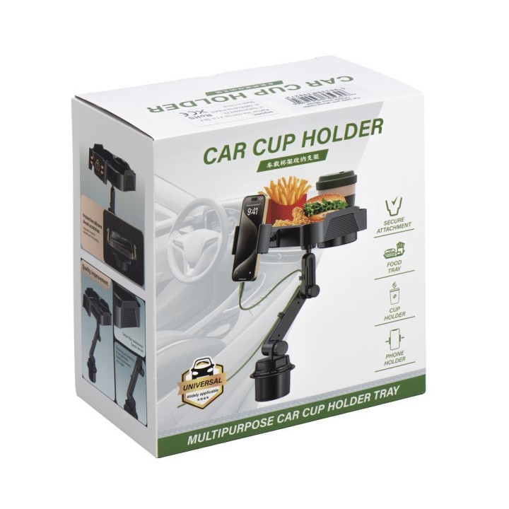 Stolik car with holder for phone CP2008 black