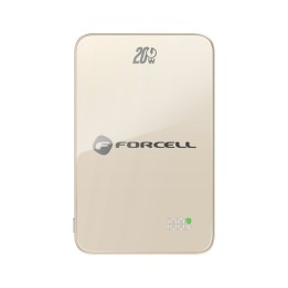 Powerbank zgodny z MagSafe Forcell F-Energy SuperSlim F10K8 QC4.0 PD3.0 15W 10000 mAh tytanowy pustynny 0INT