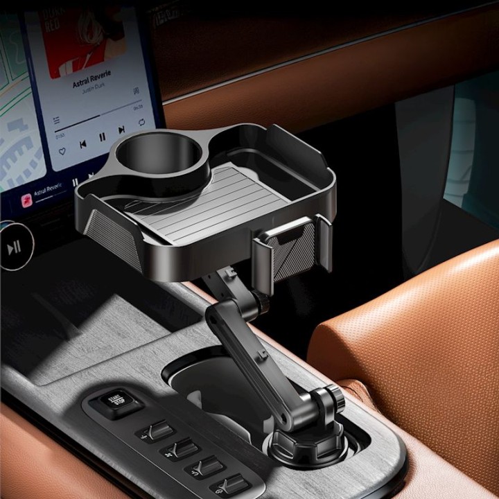Stolik car with holder for phone CP2008 black