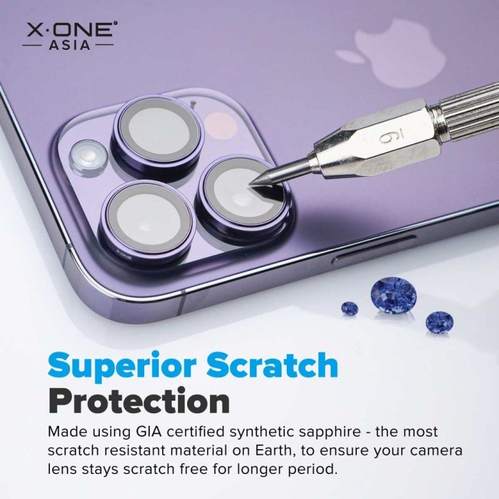 Szkło szafirowe na obiektyw aparatu do iPhone 16e / 17e (SE 4 2025) X-One Camera Armor Pro