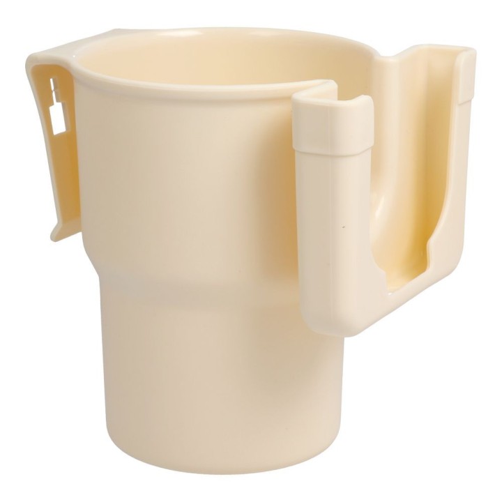 Cup holder (2x hooks) 2-in-1 beige