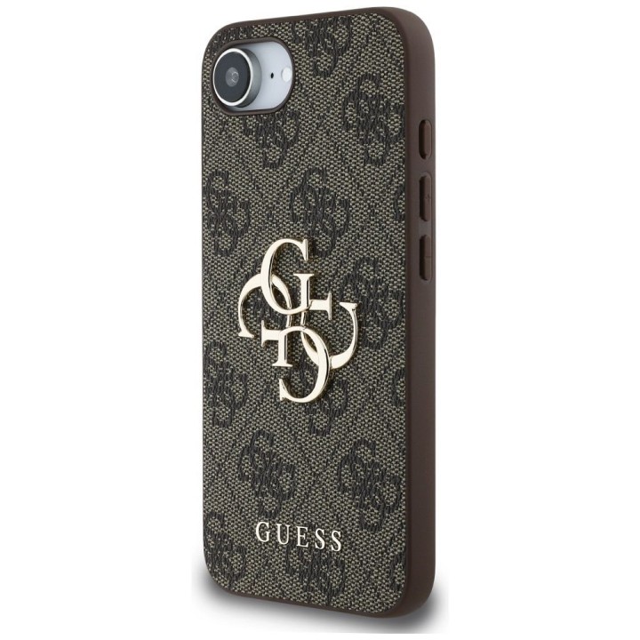 GUESS чехол для IPHONE 16e (SE 4 2025) GUHCPSE44GMGBR (4G PU Big Logo) коричневый