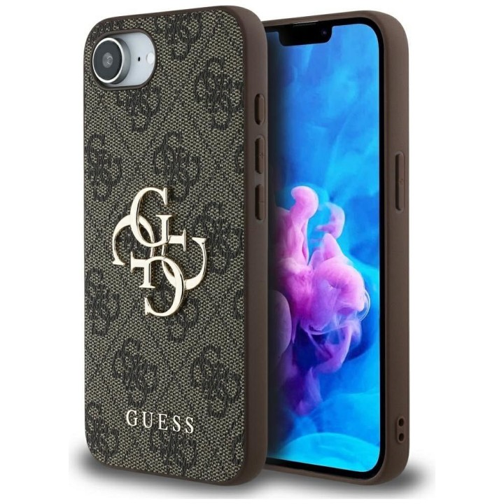 GUESS чохол для IPHONE 16e (SE 4 2025) GUHCPSE44GMGBR (4G PU Big Logo) коричневий