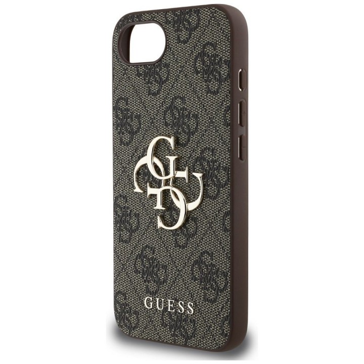 GUESS чохол для IPHONE 16e (SE 4 2025) GUHCPSE44GMGBR (4G PU Big Логотип) коричневий