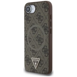GUESS чохол для IPHONE 16e (SE 4 2025) сумісний із MagSafe GUHMPSE4P4TDPW (PU 4G RingTriangle Logo) коричневий