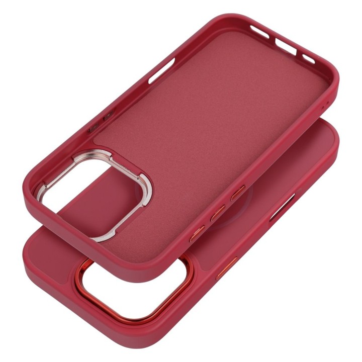 Чохол для iPhone 12 PRO Frame Mag Cover сумісний з MagSafe magenta