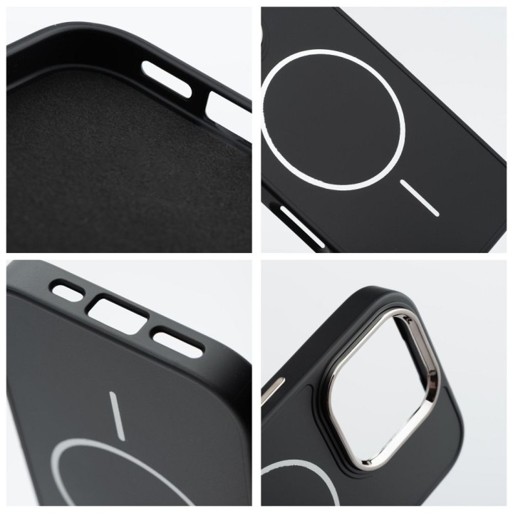 Case for iPhone 12 MINI Frame Mag Cover MagSafe compatible black