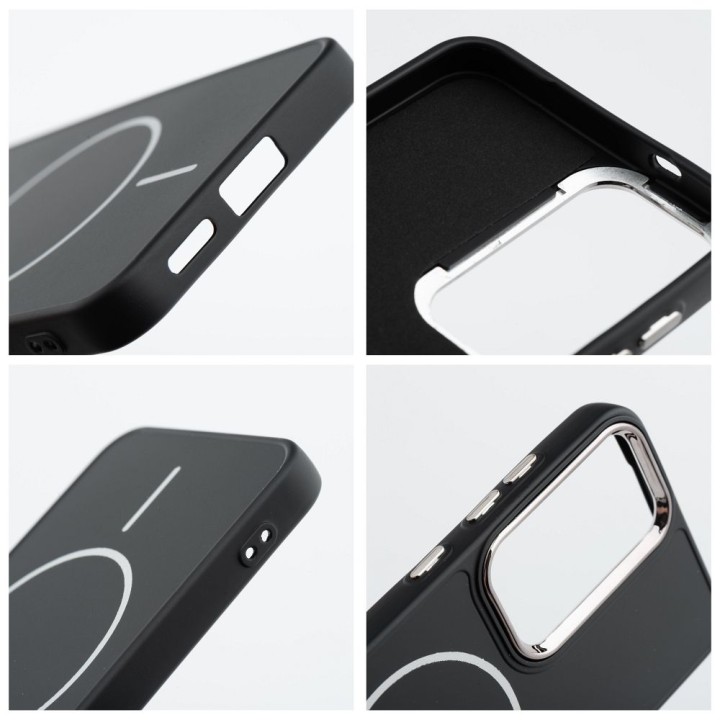 Etui na Samsung S25 Frame Mag Cover zgodne z MagSafe czarne