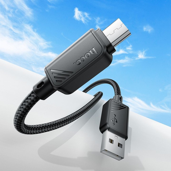 Cable USB A for Micro USB Hoco 2,4A 1 m X113 black