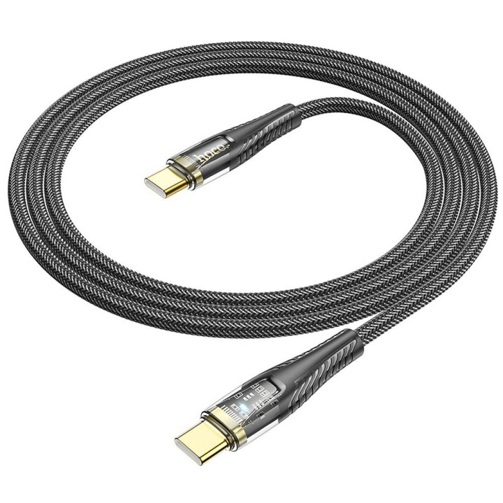 Кабель USB-C – USB-C Hoco 3A 60W 1,2 m U121 чорний
