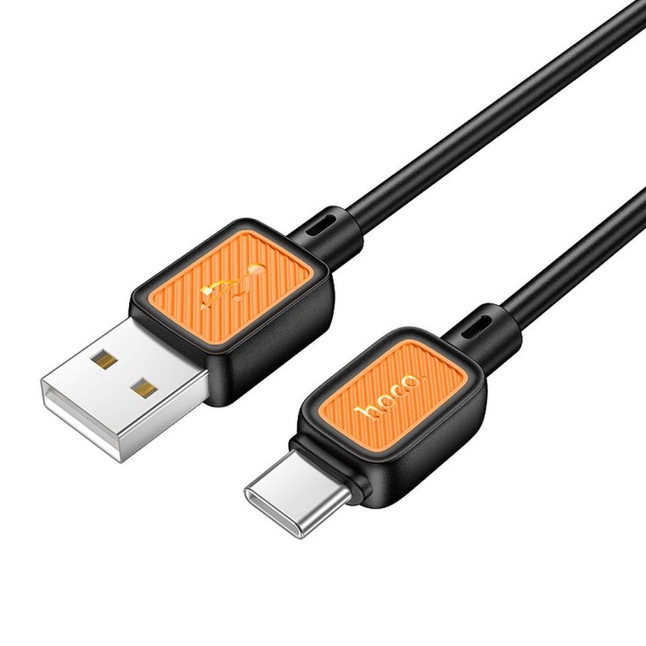 Кабель USB-A – USB-C Hoco 3A 1 m X108 черный