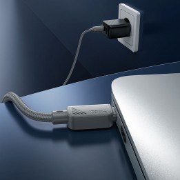 Kabel USB C do USB C Hoco 3A 60W 1 m X113 szary