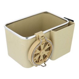 Organizer car with holder for mug beige