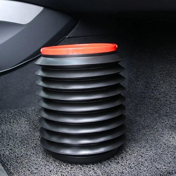 Foldable container bucket for car 4L black