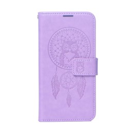 Чехол с клапаном для Samsung S23 Mezzo Book ловец снов фиолетовый