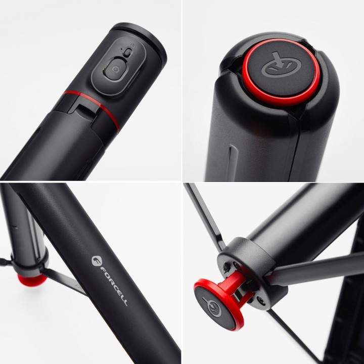 Selfie stick Forcell F-Grip F170XL tripod автоматичний з пультом бездротовим чорний