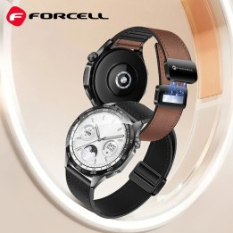 Ремінець для Samsung Galaxy Watch Forcell F-Design FS20 магнітний екошкіра 22 mm чорний