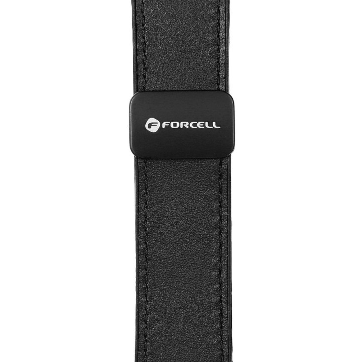 Ремінець для Samsung Galaxy Watch Forcell F-Design FS20 магнітний, з екошкіри 20 mm чорний
