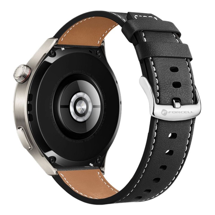 Ремешок для Samsung Galaxy Watch Forcell F-Design FS21 отверстия экокожа 20 mm черный