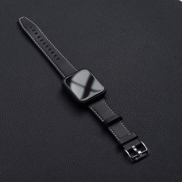 Pasek do Apple Watch Forcell F-Design FA20 dziurki skóra ekologiczna 38 / 40 / 41 mm czarny