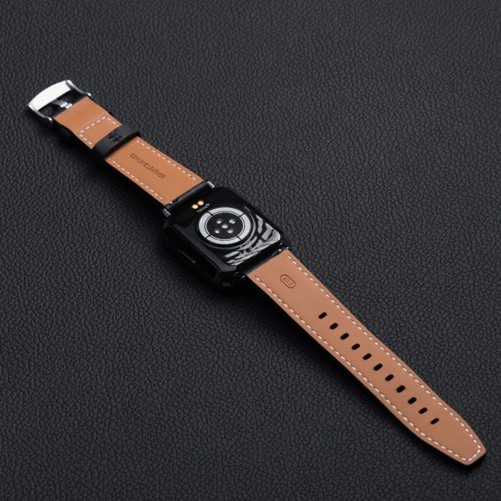 Strap for Apple Watch Forcell F-Design FA20 with holes, eco-leather 38 / 40 / 41 mm black