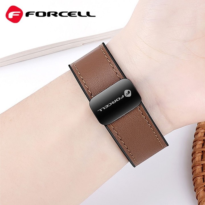 Strap for Samsung Galaxy Watch Forcell F-Design FS20 magnetic eco-leather 22 mm black