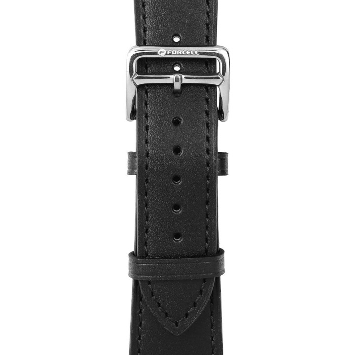 Strap for Apple Watch Forcell F-Design FA20 with holes, eco-leather 38 / 40 / 41 mm black